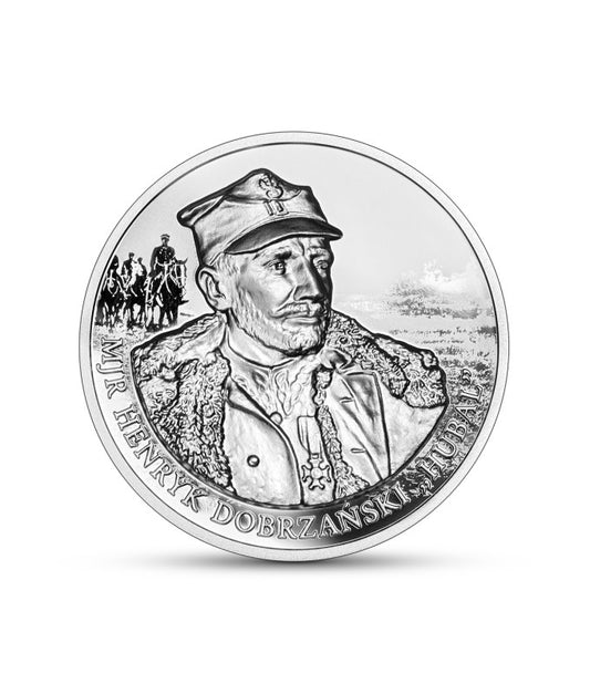 10 zł Henryk Dobrzański Hubal - Srebrna moneta NBP 2024