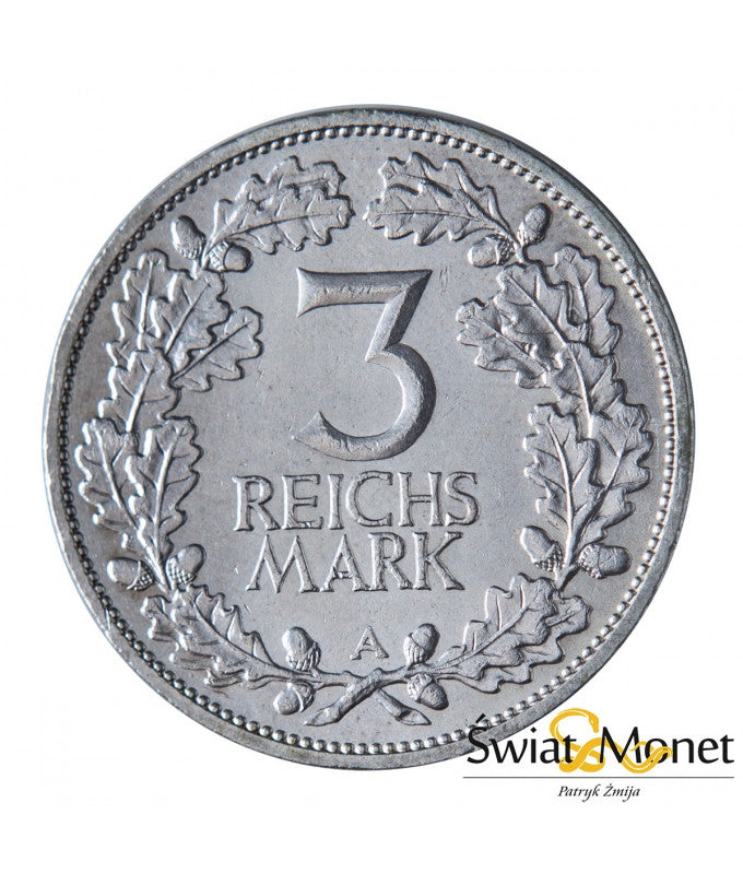 3 marki 1925 A Rheinlande st. -I Weimar  Niemcy (2)